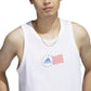 adidas Men's American Flag Tank White Size X-Large