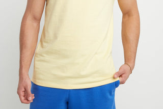Champion Men's Classic Muscle Tee Yellow  Size Small