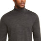 Club Room Men's Merino Wool Blend Turtleneck Sweater Gray Size Medium