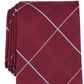 Michael Kors Men's York Classic Grid Tie Red Size Regular