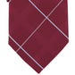 Michael Kors Men's York Classic Grid Tie Red Size Regular