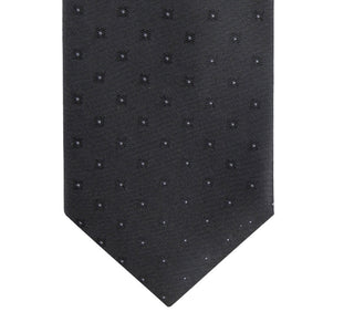 Calvin Klein Men's Tonal Square Solid Tie Black Size Regular