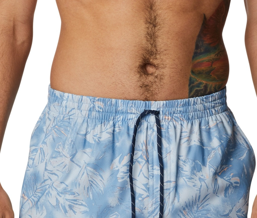 Columbia Men's Summertide Stretch Printed Shorts Blue Size XX-Large