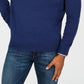 Club Room Men's Solid Crew Neck Merino Wool Blend Sweater Blue  Size Large