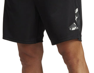 adidas Men's Train Essentials Seasonal Camo Filled Logo Training Shorts Black Size X-Large