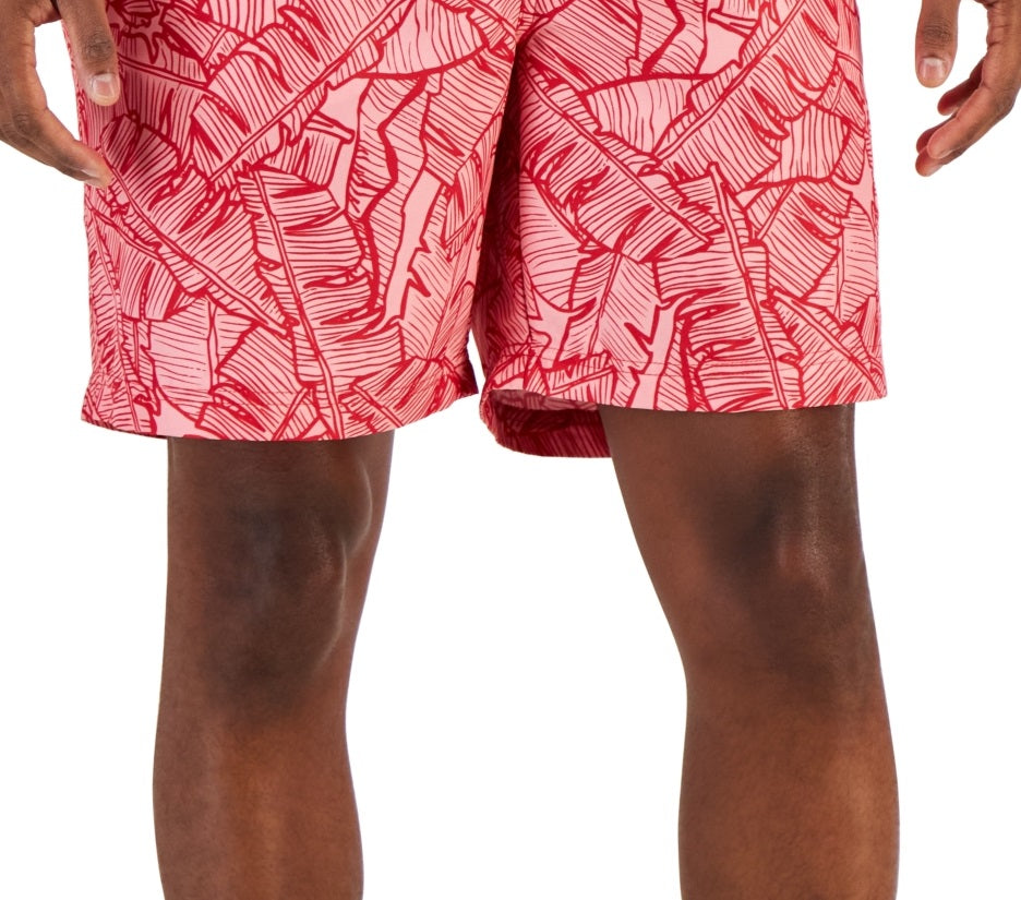 Club Room Men's Ben Tropical Swim Trunks Pink Size XX-Large