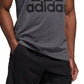 adidas Men's Badge Of Sport Logo Graphic Tank Gray Size Medium