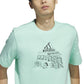 adidas Men's Short Sleeve Crewneck Food Truck Graphic T Shirt Green Size X-Large