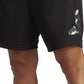 adidas Men's Train Essentials Seasonal Camo Filled Logo Training Shorts Black Size Large
