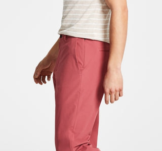 Calvin Klein Men's Slim Fit Tech Solid Performance Dress Pants Red Size 38X30