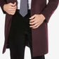 Tallia Men's Overcoat with Removable Sherpa Collar Coat Red Size X-Large