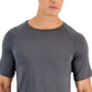 Club Room Men's Rashguard Short Sleeve Shirt  Gray  Size Medium