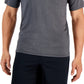 Club Room Men's Rashguard Short Sleeve Shirt  Gray  Size Medium