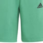 adidas Men's 3 Stripes 10 Fleece Shorts Green Size Small