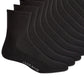 Club Room Men's Quarter 12 pack Socks Black Size 10-13