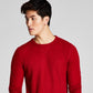And Now This Men's Crewneck Knit Thermal Shirt Red Size X-Large