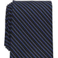 Club Room Men's Watts Striped Tie  Black  Size Regular