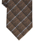 Alfani Men's Abstract Check Slim Tie Brown Size Regular