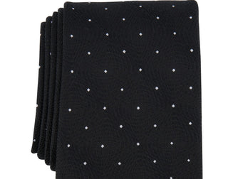 Michael Kors Men's Petru Dot Pattern Tie Black Size Regular