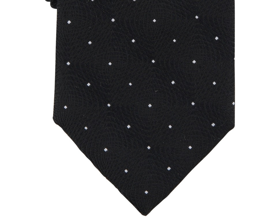 Michael Kors Men's Petru Dot Pattern Tie Black Size Regular