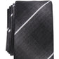 Alfani Men's Slim Plaid Tie Black  Size Regular