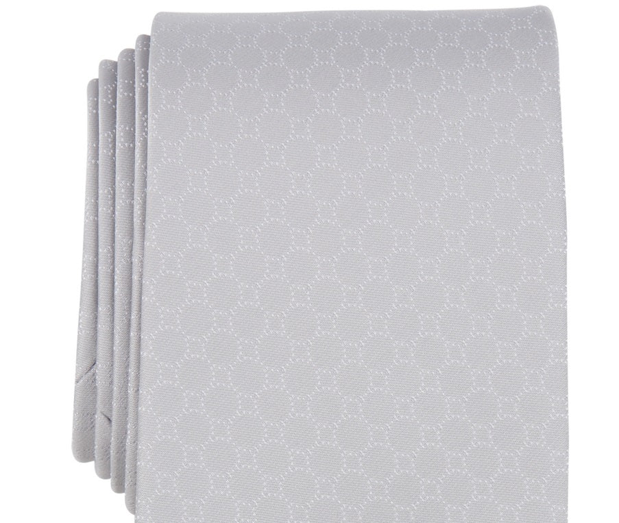 Michael Kors Men's Pearsall Dot Tie Gray Size Regular