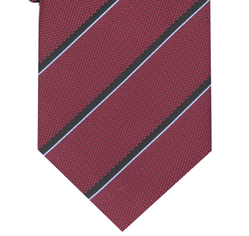 Alfani Men's Clarkson Stripe Tie Red  Size Regular