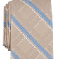 Michael Kors Men's Salerno Plaid Tie Beige Size Regular