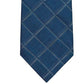 Calvin Klein Men's Windowpane Grid Tie Blue Size Regular