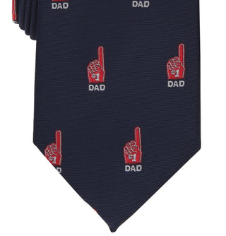 Club Room Men's Classic 1 Dad Father's Day Tie Blue Size Regular