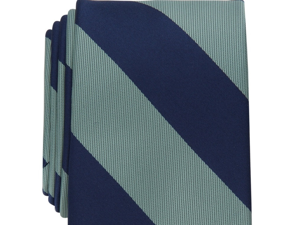 Club Room Men's Classic Stripe Tie  Green  Size Regular