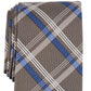 Michael Kors Men's Sadies Plaid Tie Brown Size Regular