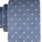 Tommy Hilfiger Men's Linen Dot Tie Blue Size Regular