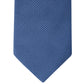 Calvin Klein Men's Shiny Mini Stripe Solid Tie Blue Size Regular