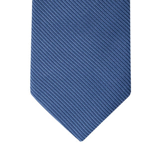 Calvin Klein Men's Shiny Mini Stripe Solid Tie Blue Size Regular