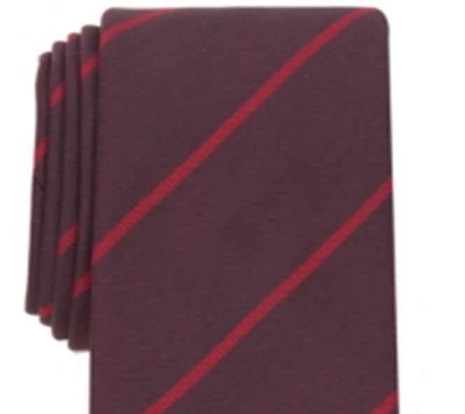 Alfani Men's Hadley Stripe Tie Red  Size Regular