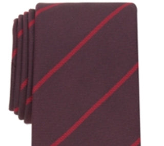 Alfani Men's Hadley Stripe Tie Red  Size Regular