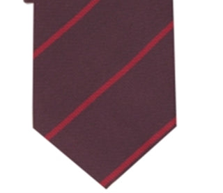 Alfani Men's Hadley Stripe Tie Red  Size Regular