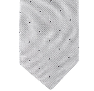 Calvin Klein Men's Textured Micro Dot Neat Tie Gray Size Regular