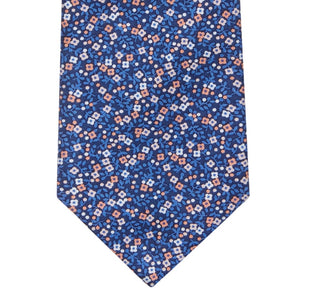 Tommy Hilfiger Men's Kai Botanical Floral Silk Tie Blue Size Regular