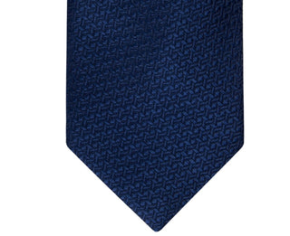 Tommy Hilfiger Men's Classic Geometric Tie Blue Size Regular