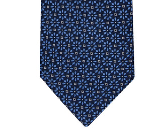 Tommy Hilfiger Men's Classic Daisy Medallion Neat Tie Blue Size Regular