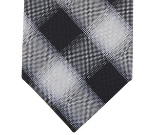 Michael Kors Men's Denton Check Tie Black Size Regular
