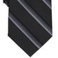 Perry Ellis Men's Abbott Stripe Tie Black Regular