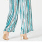 JM Collection Women's Printed Wide Leg Pants Blue Size X-Large