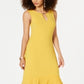 Thalia Sodi Women's Sleeveless Ruffled Maxi Dress Yellow Size Large