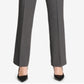 Calvin Klein Women's Plaid Straight Leg Modern Pants Gray Size 2