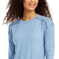 ID Ideology Women's Tie Top Blue Size X-Large