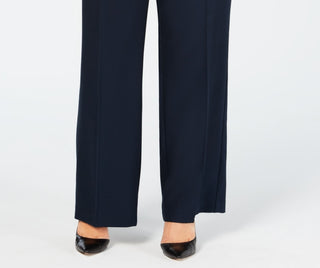 Alfani Women's Curvy Bootcut Tummy Control Pants Blue Size 24W