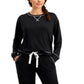 Jenni Women's Twinning Super Soft Pajama Set Black Size Large